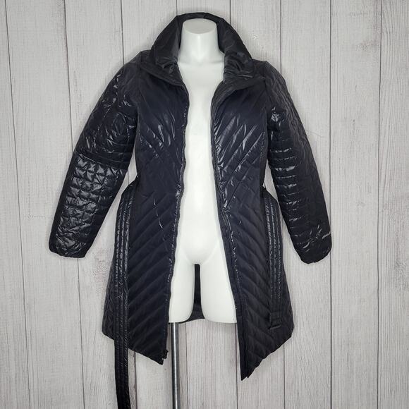 Eddie Bauer Trinity Feather Down Filled Black Parka, size XL - Picture 2 of 8